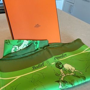 Hermes - Ballet De Equestre silk scarf
